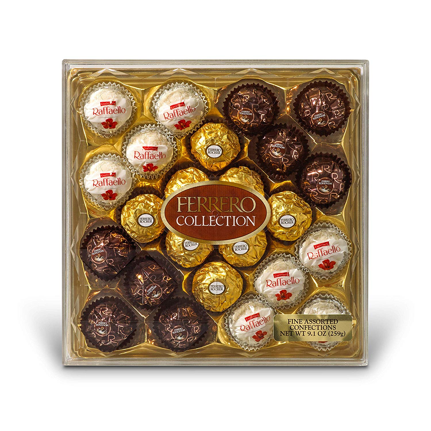 ferrero collection fine assorted chocolates,    piece gift box